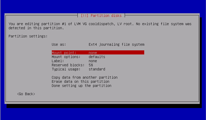 Server setting 30
